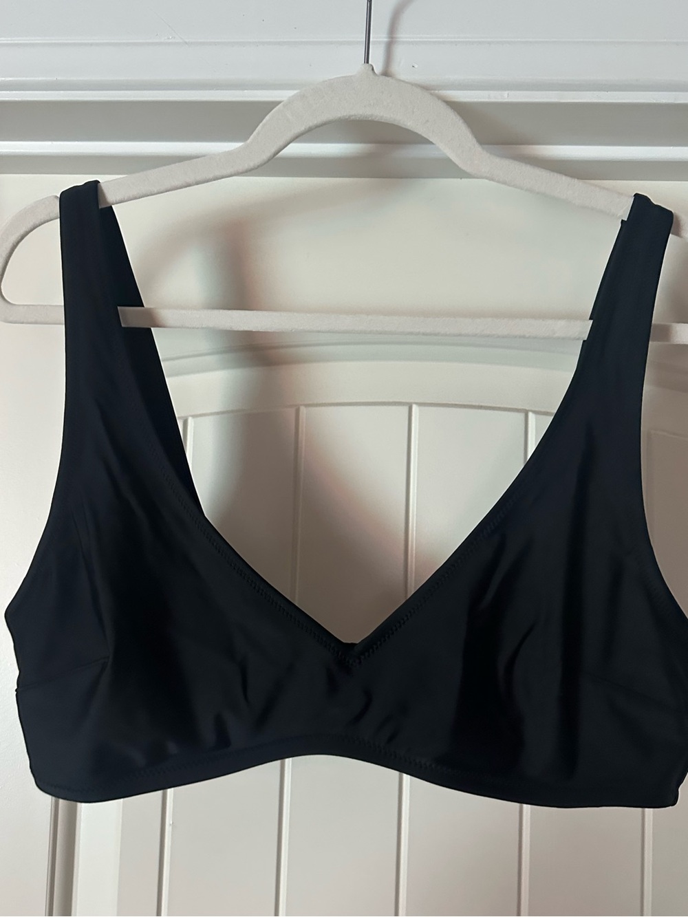 NWOT Aerie Black Scoop Bikini Top
